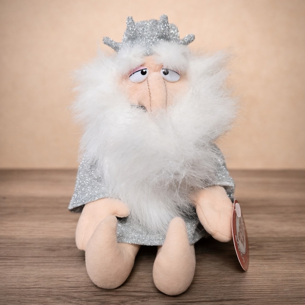 Vintage Wizard Warlock Plush Doll Santa Claus is Comin Coming to Town w/Tag